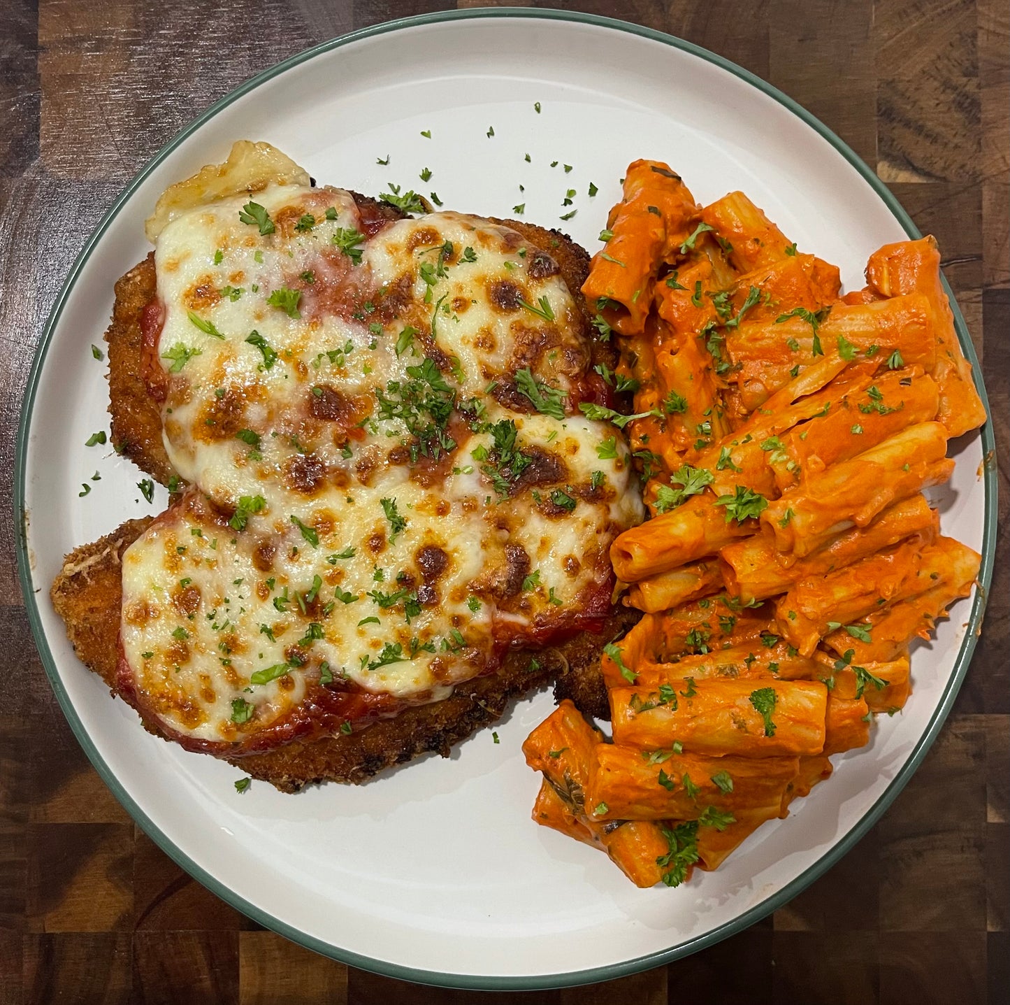 Chicken Parm & Creamy Pasta E-Recipe
