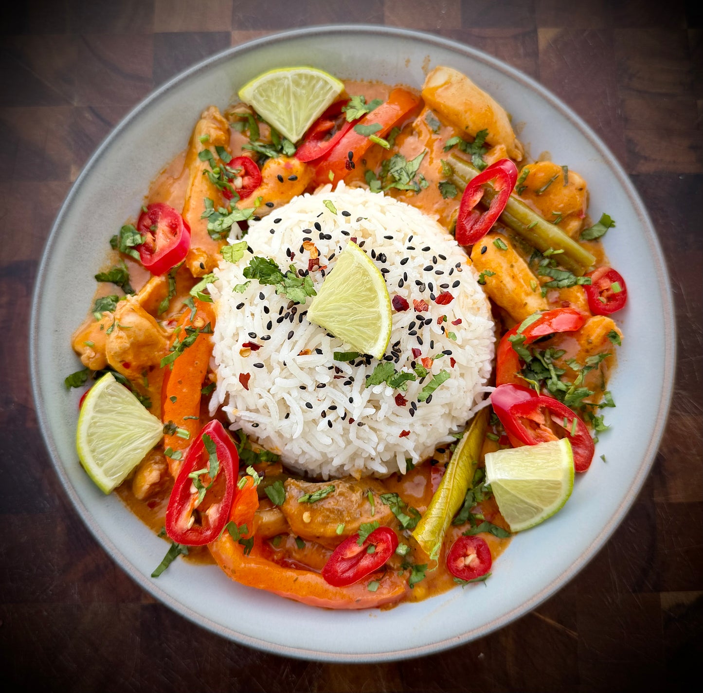 Thai Red Chicken Curry & Rice E-Recipe