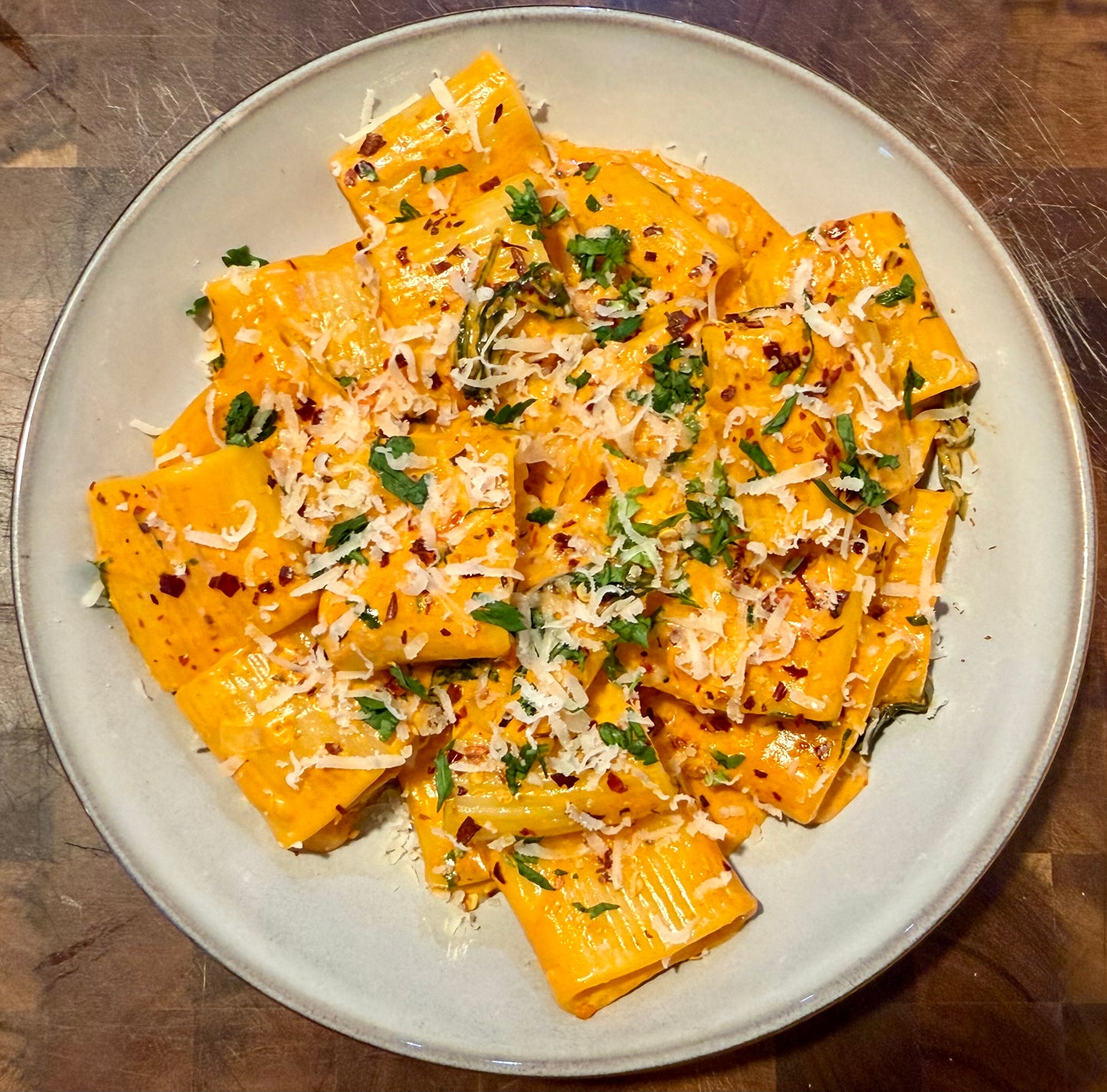Spicy Rigatoni Pasta E-Recipe