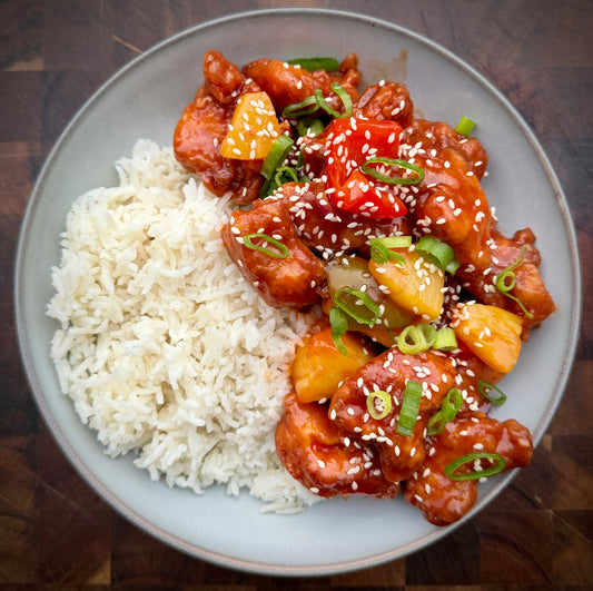 Sweet & Sour Chicken With Rice