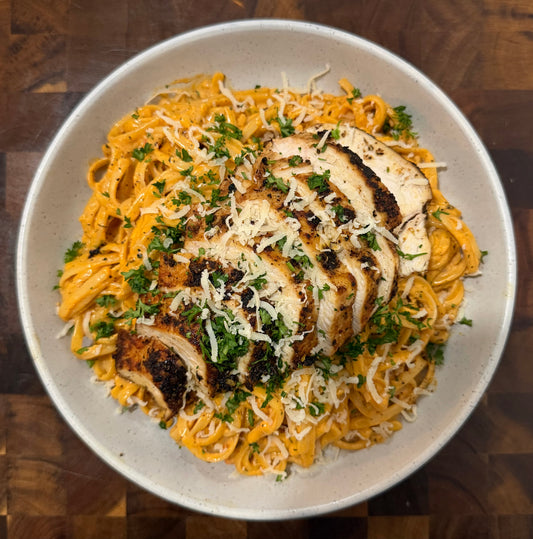 Cajun Chicken Alfredo Pasta E-Recipe
