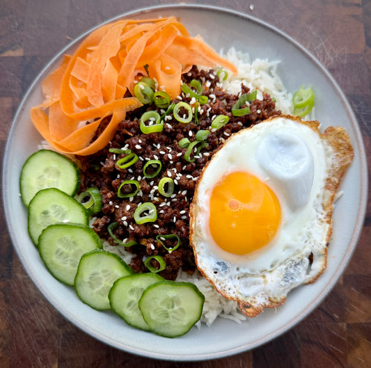 Korean Ground Beef Rice Bowl